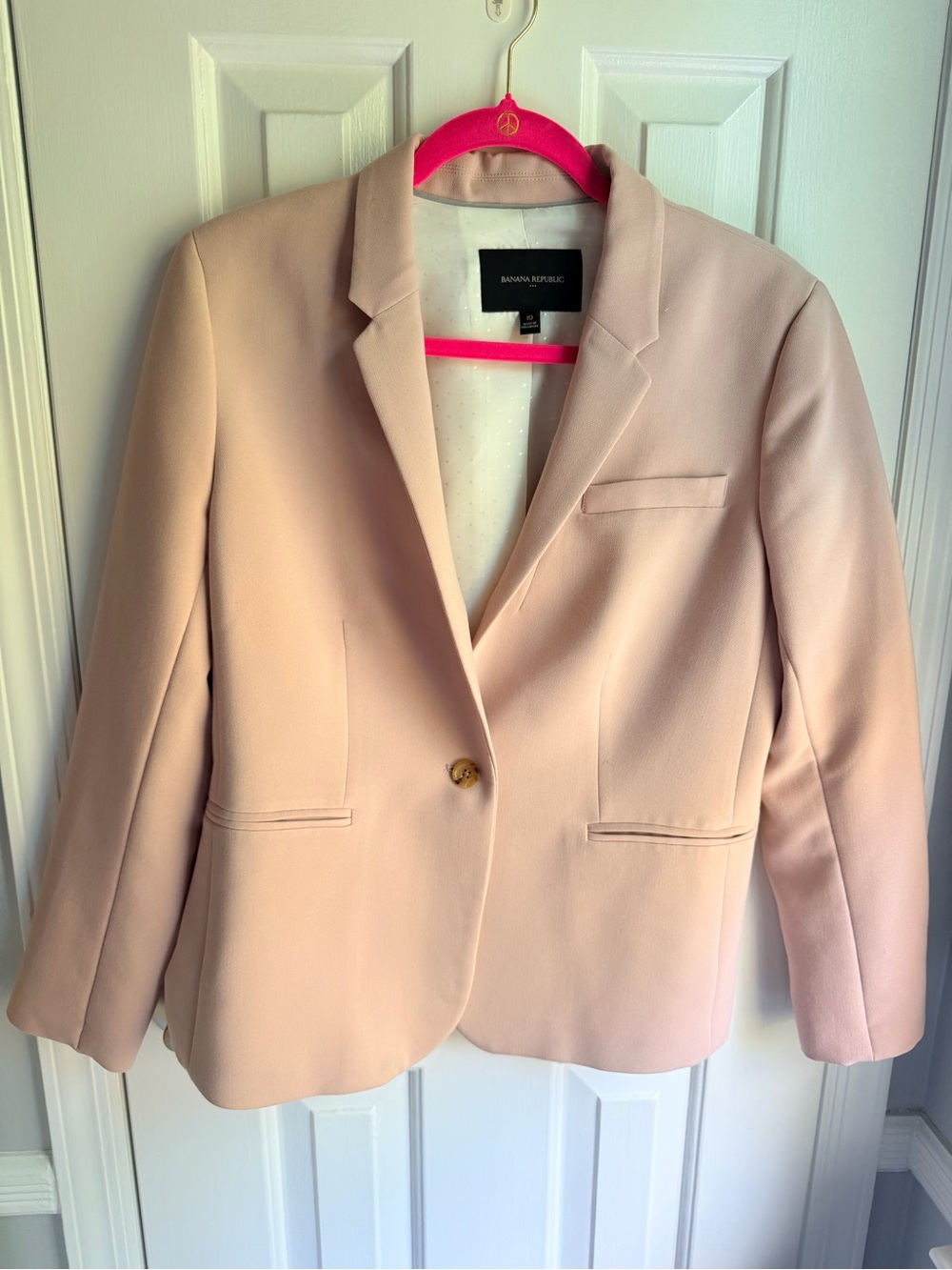 Banana Republic Women's Blazer Jacket - Light Blush